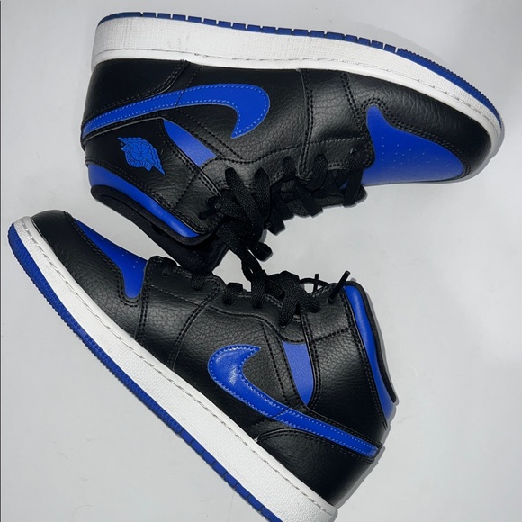 Nike Other - Nike Air Jordan 1 Mid - Black/Royal Blue 6.5Y